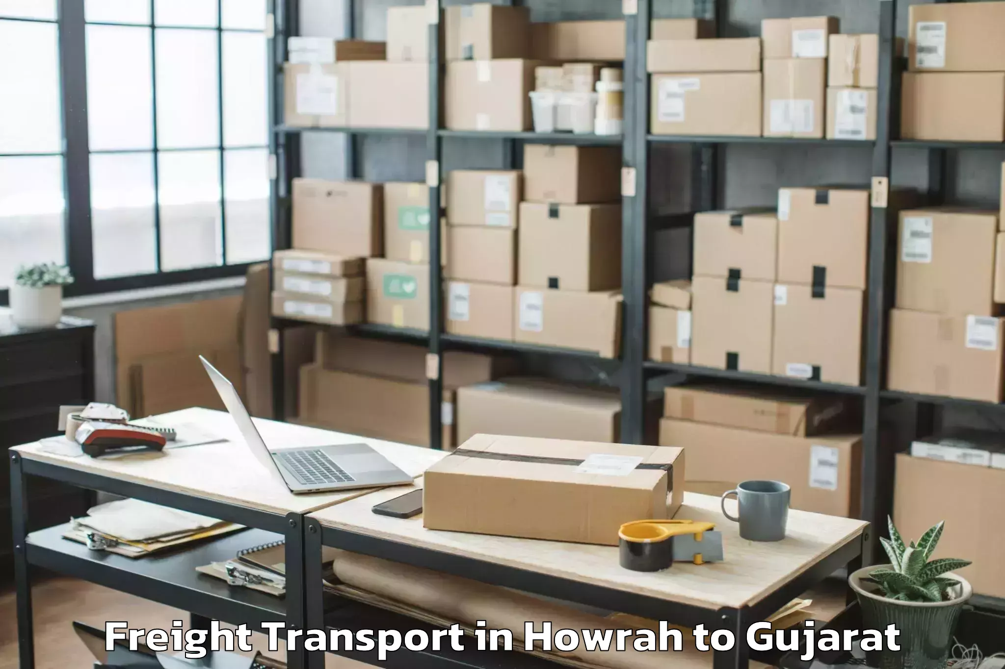 Reliable Howrah to Veer Narmad South Gujarat Univ Freight Transport